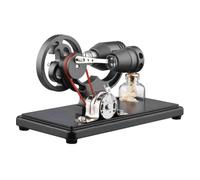 Moteur Stirling Base en bois et métal prêt à l ' emploi, aide à l ' enseignement de la physique, modèle de démonstration en laboratoire