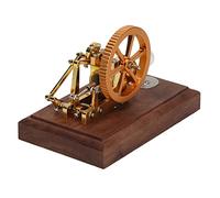 Moteur Stirling Moteur à Vitesse ajusté en Acier Inoxydable Air Chaud Moteur Stirling avec Bouteille d'alcool pour Les projets scientifiques éducation Toy Physique Démonstration