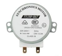Moteur synchrone, 220-240 V 50 Hz 4 tr/min TYJ50-8A7 pour plateau tournant pour micro-ondes Rotation lisse ABS Gris