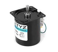 Moteur Synchrone 68KTYZ, Moteur électrique à Basse Vitesse AC 220V 28W, Moteur Synchrone à Couple élevé 28W CW/CCW pour Générateur de Bricolage (2,5 tours)
