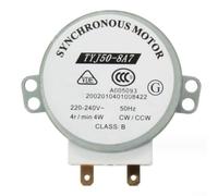 Moteur synchrone pour four à micro-ondes pour plateau rotatif, AC 220-240 V, construction PP + métal, diamètre de l'arbre de 5 mm et 7 mm, 73 g, section transversale ronde