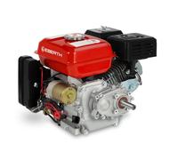 EBERTH 6,5 CV Moteur Thermique à Essence Moteur de Kart avec Réducteur 2:1, Arbre de 19,05 mm Ø, Démarreur Électrique, Sécurité Contre Manque d'huile, 4 Temps, 1 Cylindre, 196 CC Cylindrée