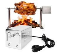 Moteur Tourne Broche Électrique pour Rotissoire Poulet, Moteur Barbecue Électrique 220V pour Rotissoire Verticale, Capacité de 30 kg, pour Barbecues en Extérieur, Réunions de Famille, Pique-Niques
