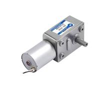 Moteur turbo à réduction par vis sans fin JGY2430 Micro sans balais CC, régulation de vitesse, petit moteur 12 V/24 V, engrenage autobloquant, arbre creux D6-14 mm(Motor x Bracket,30 RPM,12V)