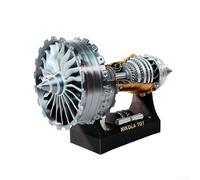 Moteur turboventilateur à vitesse réglable pour les amateurs d'aviation avec réplique réaliste de moteur turbojet et affichage alimenté par USB pour la maison ou le bureau