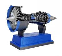 Moteur turboventilateur électrique TR900 modèle unique mini moteur avec batterie cachée et interface série (bleu)