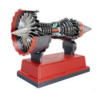 Moteur turboventilateur électrique TR900 modèle unique mini moteur avec batterie cachée et interface série (rouge)