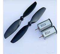 Moteurs à courant continu, micro moteurs, 2 pièces moteur N30 + hélice DC 3,7 V-7,4 V, 5 6 34 000 tr/min mini électriques haute vitesse for avion bricolage planeur de drone RC