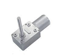 Moteurs électriques rotatifs à courant continu à couple élevé, 6 V 12 V 24 V 6-150 tr/min, démarreur électronique à engrenages à vis sans fin à courant continu à arbre long fileté M6, mise à niveau de