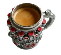 Moteurs Gobelet en acier inoxydable | 35 cl Décoration moderne pour salon, tasse à café en acier inoxydable avec moteurs - Pour vin, lait, bière, boissons, lait, boissons froides, chocolat calient