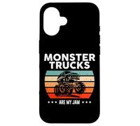Moteurs Vintage Monster Truck are My Jam Retro Sunset Cool Coque pour iPhone 16