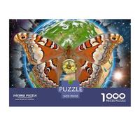 Moth Atlas 1000 Pièces Jigsaw Puzzle Fantastique Magique pour Adultes Détente Jeu Éduchatif Défi Jouets 70x50cm/1000pcs
