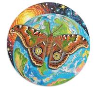 Moth Atlas 1000 Pièces Puzzle Fantastique Magique Puzzles Circulaires pour Adultes Et Enfants Classiques Cadeaux Qualité Supérieure 1000pcs (67.5x67.5cm)