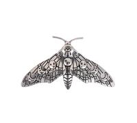 Moth broche gothique Vintage sorcière papillon de nuit insecte Corsage costume Pin accessoire, Vintage Silver