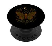 Moth Cottagecore Nature PopSockets PopGrip Adhésif