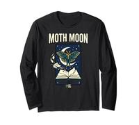 Moth Moon Reading Club Dark Academia Nocturnal Vintage Manche Longue