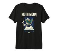 Moth Moon Reading Club Dark Academia Nocturnal Vintage T-Shirt Haut de Gamme
