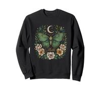 Moth Vintage Botanical Illustration Dire Sweatshirt