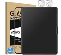 Mothca Verre Trempé Mat pour iPad Pro 13 Pouces 2024 M4, 9H Vitre Protection D'écran Mate et Protection Caméra, Anti-Reflet et Anti-Traces de Doigts, avec Outil d'Installation Facile, Lot de 2