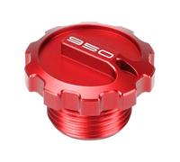 MotHeart Bouchon de remplissage d'huile de moteur de moto pour GSX-S 950 2022-2024 Filetage M20 x 1,5 CNC Aluminium Installation facile gsx-s 950 Accessoires (rouge)