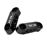 MotHeart Supports d'extension de rétroviseur de moto pour 701 Enduro 2016-2024 701 Supermoto 2015-2024 Vitpilen 701 2018-2024 Svartpilen 701 2019-2024 Accessoires en aluminium CNC (noir)