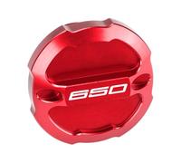 MotHeartCNC Bouchon de remplissage d'huile de moto M20 x 2,5 pour KLR650S 2023-2025 KLR650 Adventure 2021-2025 KLR650 1987-2025 Ninja 650 2012-2025 Accessoire de remplissage d'huile (rouge)