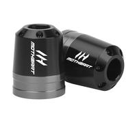 MotHeartCNC Protection d'extrémité de guidon de moto pour Z1000/1000SX/250/400/500/650/750/800/900 Ninja1000/1000SX/250/400/500/650/H2/H2R/ZX10R/ZX10RR/ZX14R/ZX25R/ZX. 4R/ZX4RR/ZX6R VulcanS (gris)