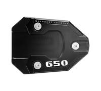 MotHeartCNC Renfort de pied de béquille latérale pour Vulcan S 650 (VN650) 2015-2024 Alliage d'aluminium Base stable Support sûr Fond instable Vulcan s 650 Accessoires (noir)