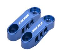 MotHeartCNC Support de rétroviseur de moto pour CRF 1100L Africa Twin 2020-2024 Adaptateur visibilité améliorée Positionnement personnalisé (voir ci-dessous) Accessoires (bleu)
