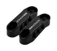 MotHeartCNC Support de rétroviseur de moto pour Z500 2024 Adaptateur visibilité améliorée Positionnement personnalisé (voir ci-dessous) z500 Accessoires (noir)