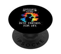 Mother and Son Best Friend for Life Tie Dye Mothers Day PopSockets PopGrip Adhésif