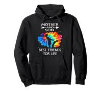 Mother and Son Best Friend for Life Tie Dye Mothers Day Sweat à Capuche