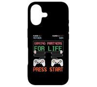 Mother and Son Gaming Partners for Life Jeu vidéo Gamer Coque pour iPhone 17