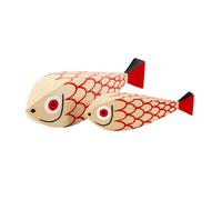 Mother Fish and Child - Poupées en bois 18x5.2cm/12.5x3.6cm