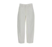 Mother - Full Pipe Cropped Jeans - Femme - Jeans - Blanc - Taille: W29