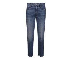 Mother - Jean Cheville Zippé Rambler Taille Moyenne - Femme - Jeans - Bleu - Taille: W27