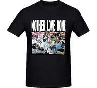 Mother Love Bone Mother Love Bone Mens Grey Tee Shirts Crew Neck Black