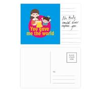 Mother Loves Life Carte postale art déco pour anniversaire de mariage