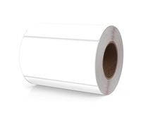 Mother Meitaat Lot de 500 autocollants rectangulaires blancs 100 x 50 mm avec codage couleur, rouleau mobile amovible