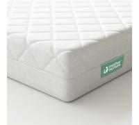 Mother Nature Matelas Classique en Fibre écologique pour lit de Voyage (95 x 65 x 7,5 cm) hypoallergénique et Respirant pour Une Nuit de Sommeil Confortable, réversible, Housse Amovible, testé BSI,