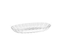 Guzzini Plat de service Dolcevita – Plastique biosourcé, nacre, 38x19xh4,5 Blanc