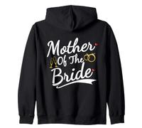 Mother of The Bride Vintage Wedding Party Bride Crew Sweat à Capuche