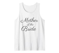 Mother of The Bride, Wedding & Bridal Mom, Black Script Police Débardeur