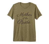 Mother of The Bride, Wedding & Bridal Mom, Black Script Police T-Shirt Haut de Gamme