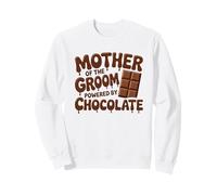 Mother of The Groom Powered by Chocolate Lover Wedding Humour Sweatshirt