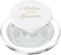 Mother of The Groom, Wedding & Bridal, Tan Script Police PopSockets PopGrip pour MagSafe