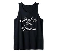 Mother of The Groom, Wedding & Bridal, White Script Police Débardeur