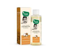 Mother Sparsh Huile de noix de coco pressée à froid pour massage de bébé, soins de la peau et des cheveux | Huile de bébé 100 % naturelle pour nouveau-né | 200 ml