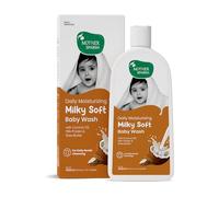 Mother Sparsh Milky Soft Baby Gel douche pour bébé - 400 ml | Avec protéines de lait et huile de noix de coco | pH équilibré et sans paraben | Formule sans déchirure pour bain de bébé