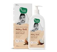 Mother Sparsh Milky Soft Nettoyant pour bébé de la tête aux pieds - 200 ml avec protéines de lait et beurre de karité | Gel douche et shampooing naturels 2 en 1 sans déchirure pour bébés